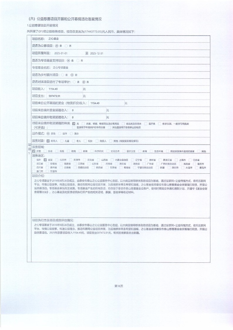 泰山慈善基金会2025年年报(图26)